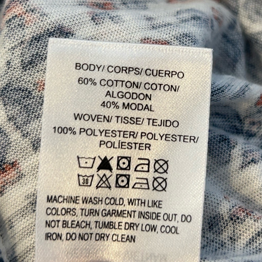 LUCKY BRAND FLORAL BLOUSE - Picture 6 of 6